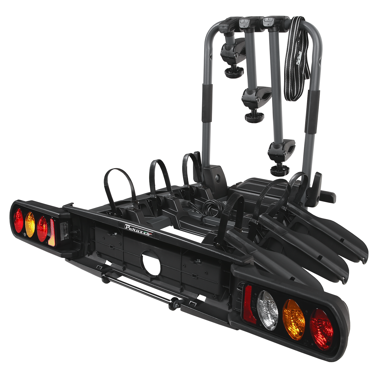 Fahrradträger Anhängerkupplung Pure Instinct für 3 FAT Fahrräder klappbar aus Stahl