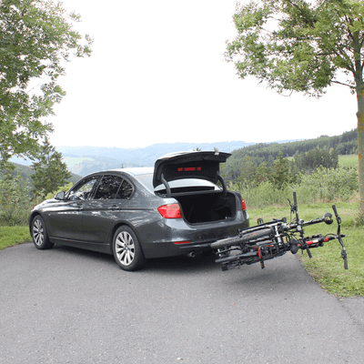 Nutzlast: Fahrräder auf bei Eufab kg 60 2 II - Fahrradträger der Anhängerkupplung Montage für Rameder Premium