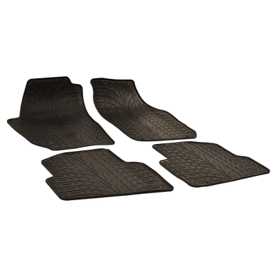 Gummi-Fußmatten schwarz für SKODA OCTAVIA II Bj 01.09-06.13