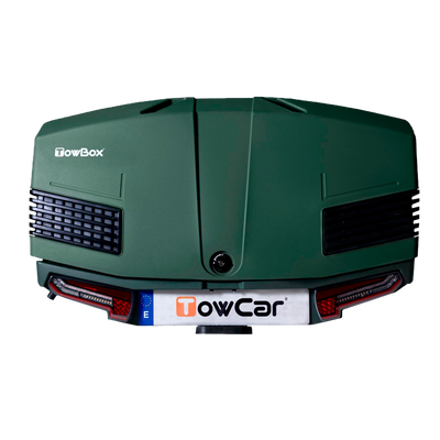 Transportbox für Anhängerkupplung TowBox V3 grün