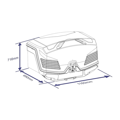 Heckbox TowBox V5 schwarz matt