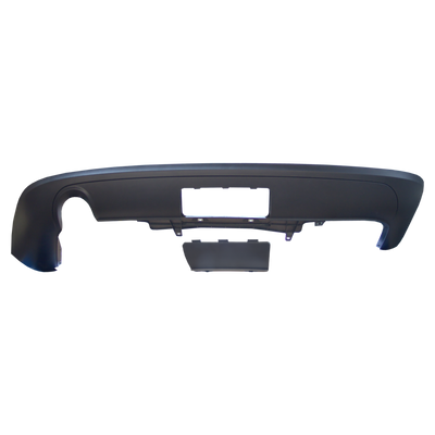 Spoiler Einfachrohr gerade, satinschwarz VW Passat Stufenheck, Baujahr 03.05 - 11.10